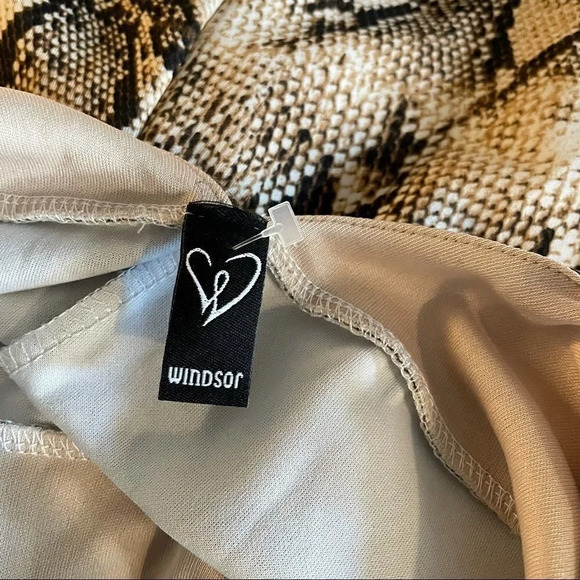 windsor snake print low back jumper size S - Picture 10 of 14